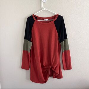 White Birch Long Sleeve Sweater Blouse